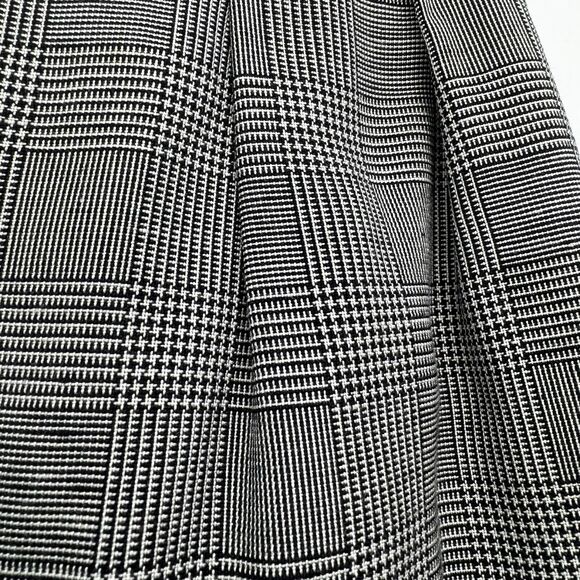 SAVILLE Women's 4 Vintage Black White Houndstooth Plaid Preppy Blazer Skirt Suit - Picture 4 of 16